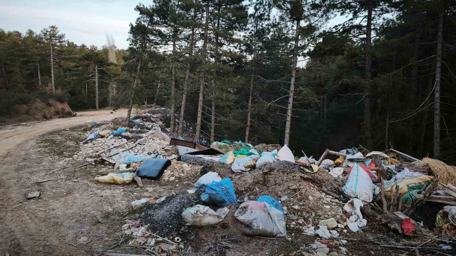 Doğanın kalbine çöp doldurdular
