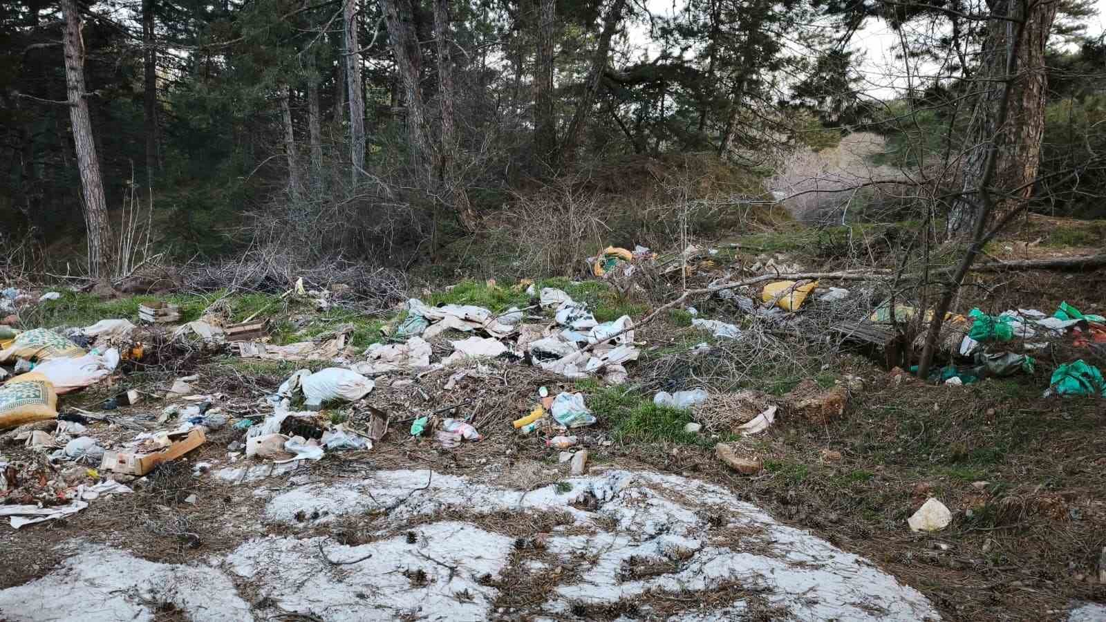 Doğanın kalbine çöp doldurdular
