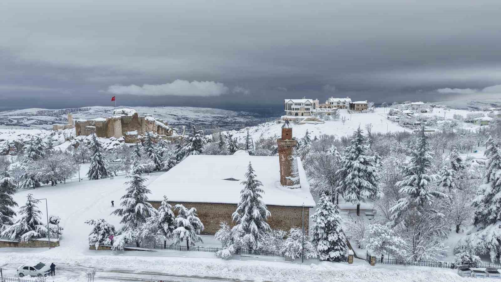 Doğu Anadolu’da kar, Avrupa manzaralarını anımsatıyor
