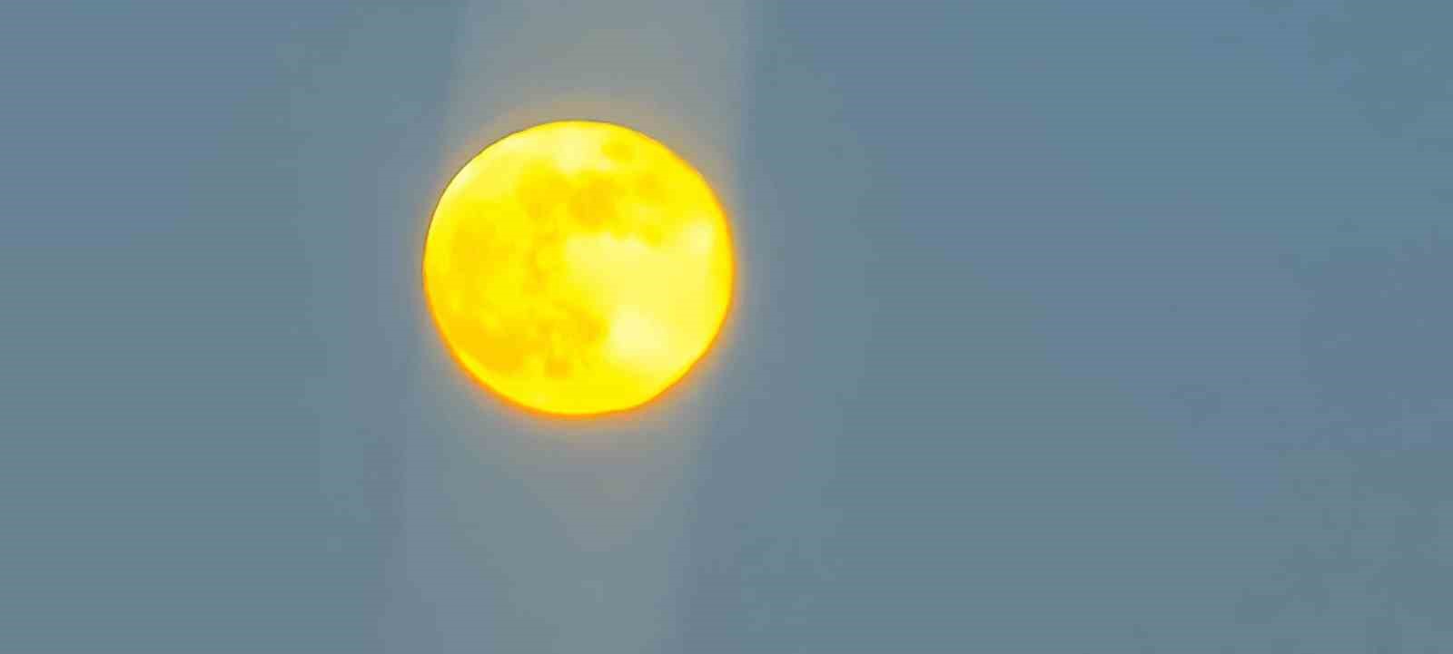 Dolunayın görüntüsü büyüledi
