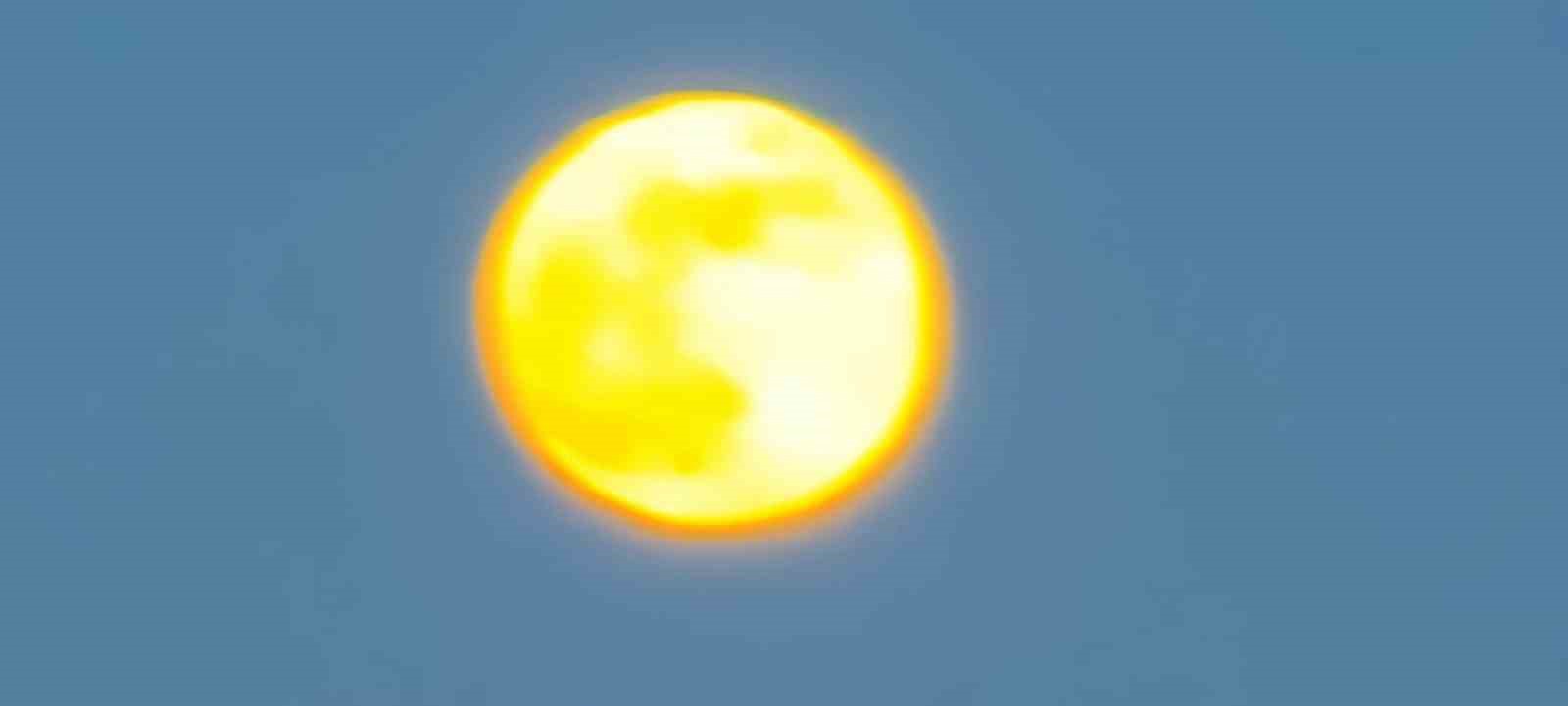 Dolunayın görüntüsü büyüledi
