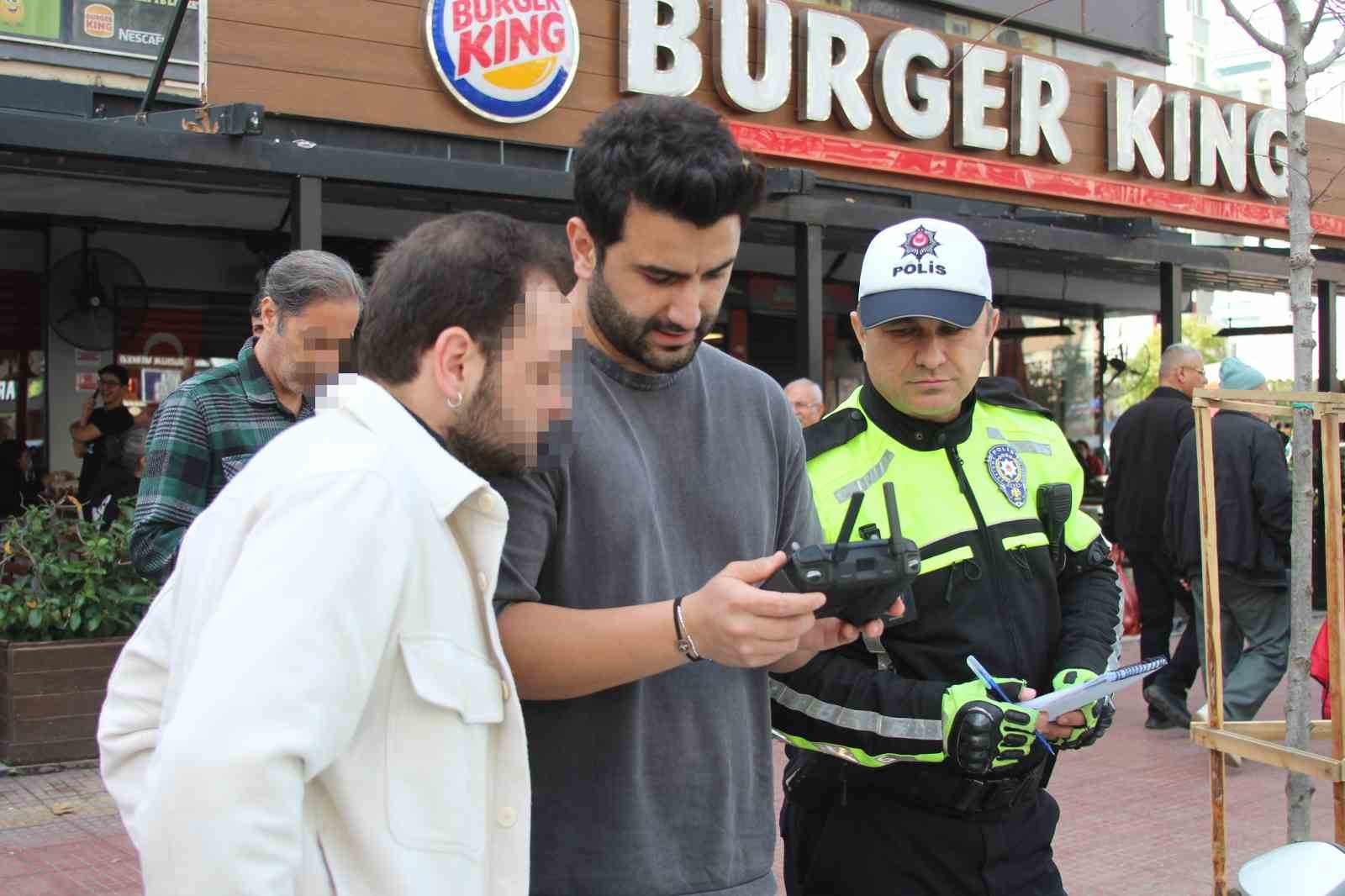 Dronla takip edilen sürücülere 159 bin TL ceza uygulandı
