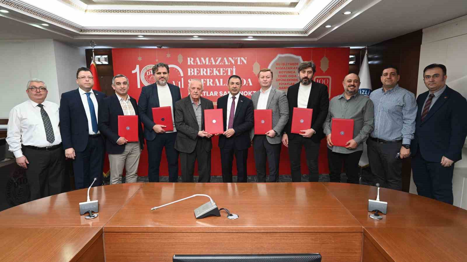 DTO’nun öncülüğünde Denizli’de Ramazan ayında temel gıdada sabit fiyat uygulaması başlatıldı
