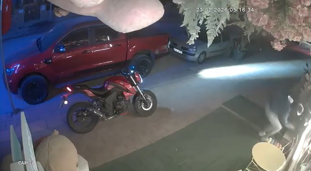 Dükkanın önündeki oyuncak ayıyı çaldılar
