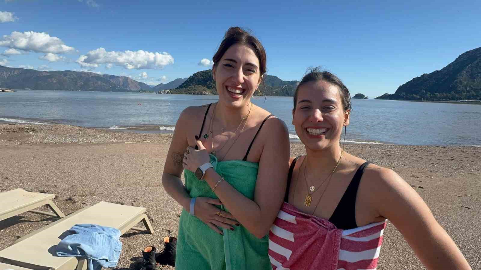 Dün sağanak yağış, bugün deniz keyfi
