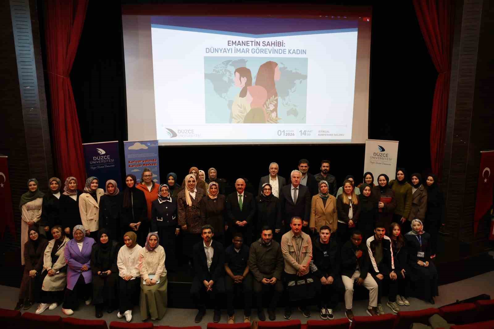 Dünyayı imar görevinde kadın konferansı düzenlendi
