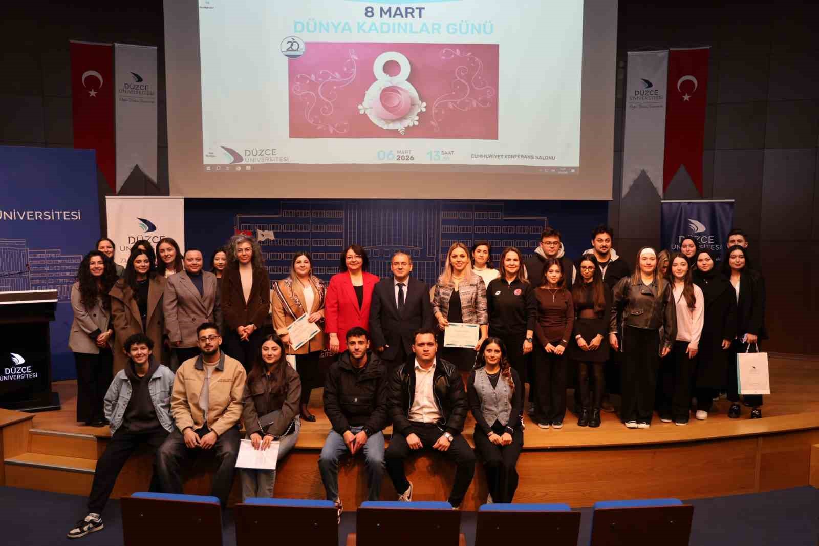 Düzce Üniversitesi’nde 8 Mart paneli
