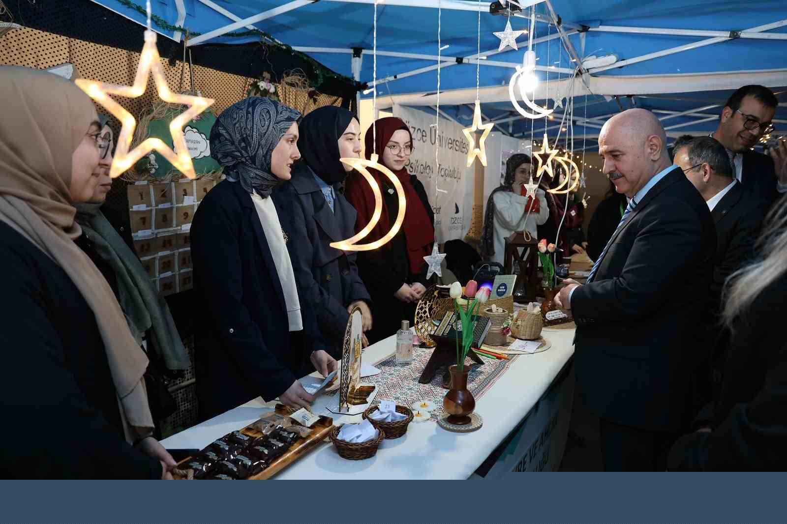 Düzce Üniversitesi’nde Ramazan sokağı etkinlikleri başladı

