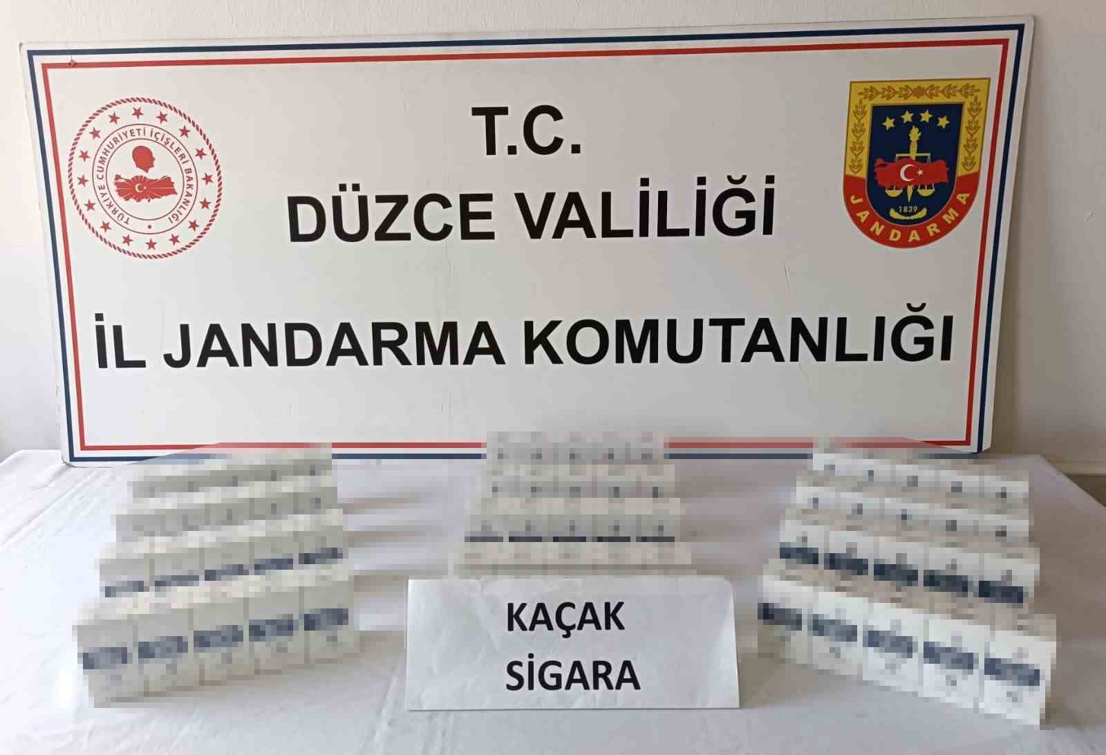 Düzce’de 177 bin 400 makaron ele geçirildi
