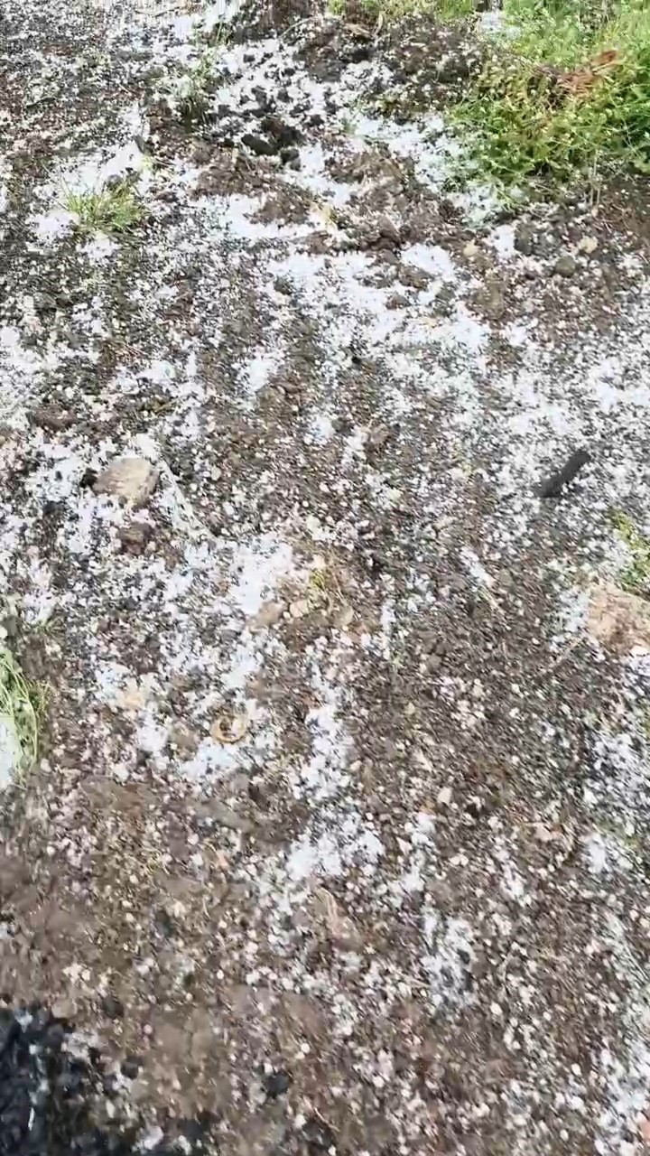 Edirne’de dolu yağışı
