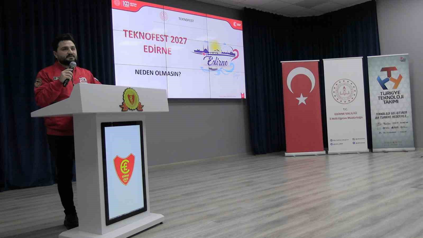 Edirne’de ‘TEKNOFEST’ tanıtım programı düzenlendi
