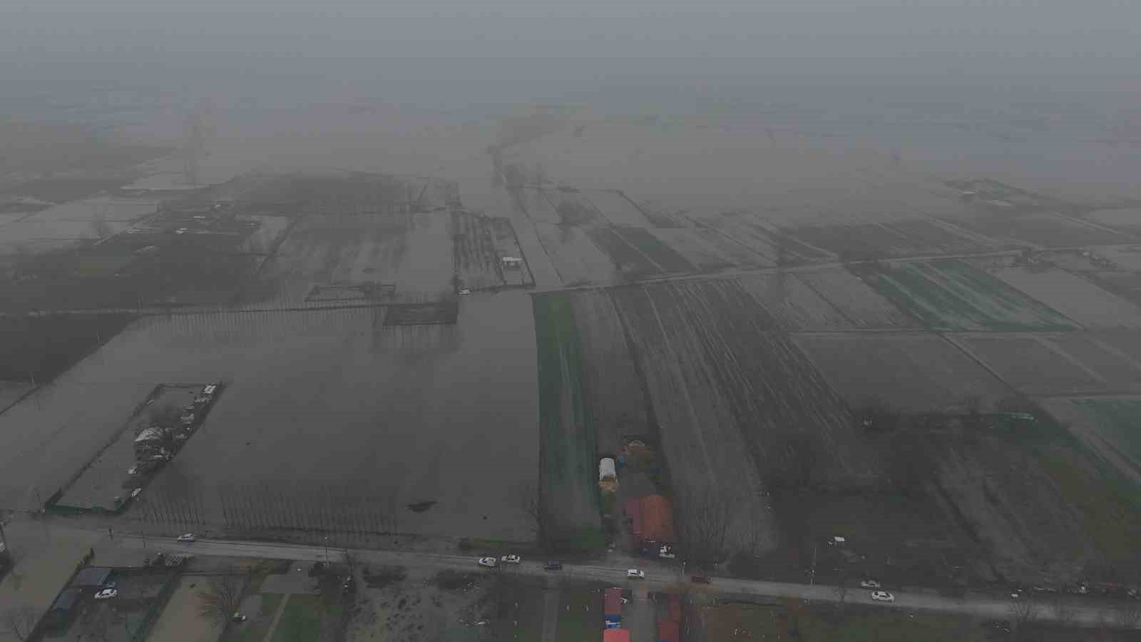 Edirne’de "turuncu alarm" seviyesindeki Meriç Nehri’nde su debisi düşmeye başladı
