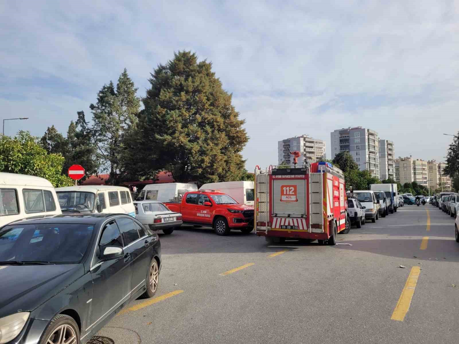 Efekent Pazaryeri’nde rüzgar ağacı devirdi
