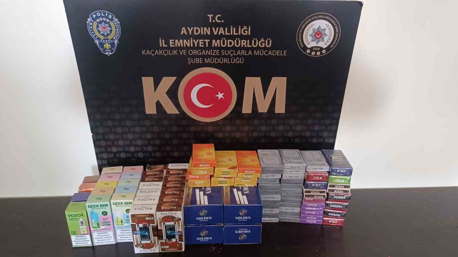 Efeler’de 4 işyerine kaçakçılık baskını
