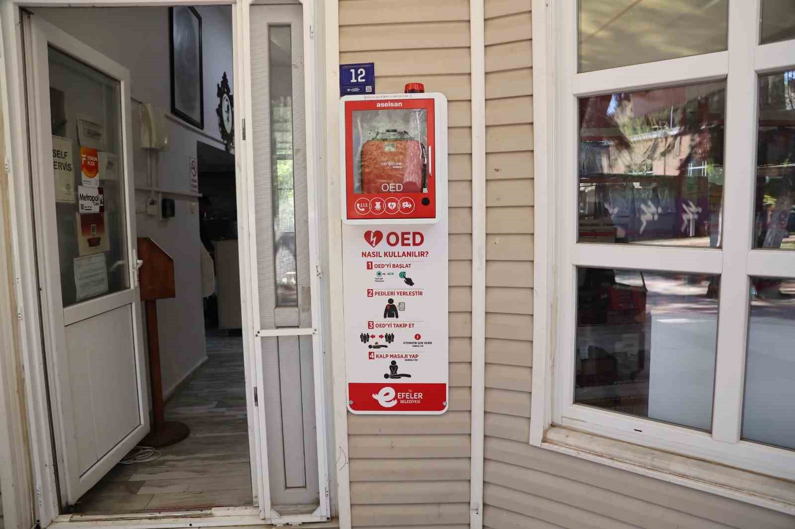 Efeler’de acil müdahale için OED cihazları devreye giriyor
