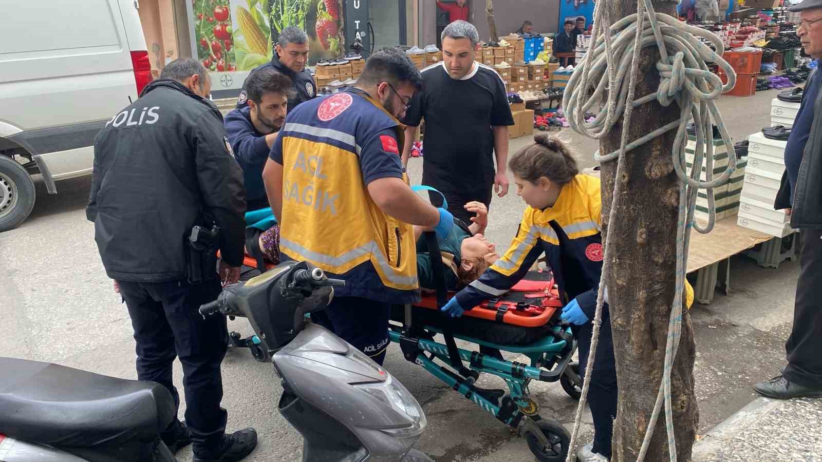 Ekipler yaşlı kadını kurtarmak için seferber oldu
