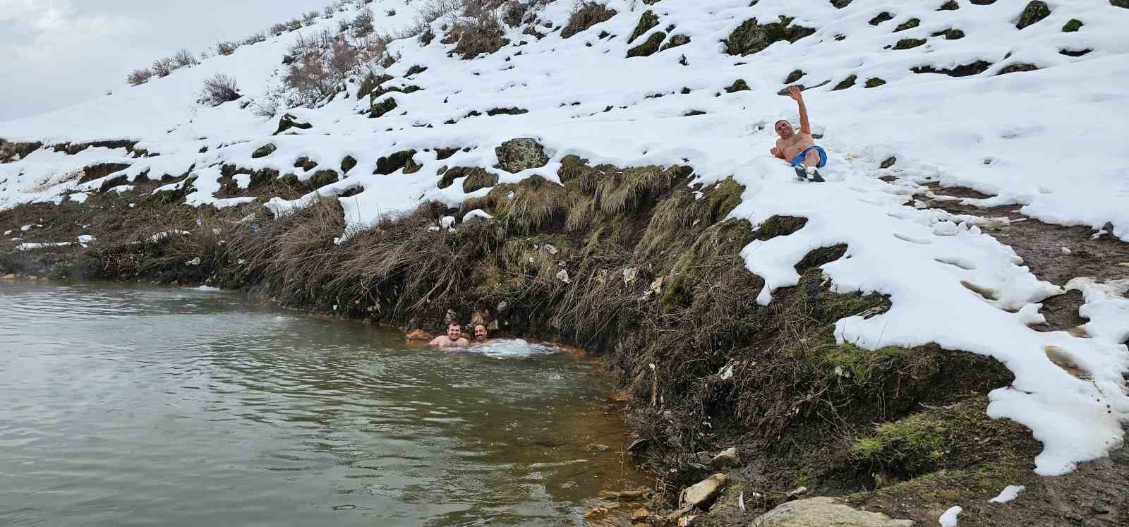 Eksi 25 derecede kaplıca keyfi
