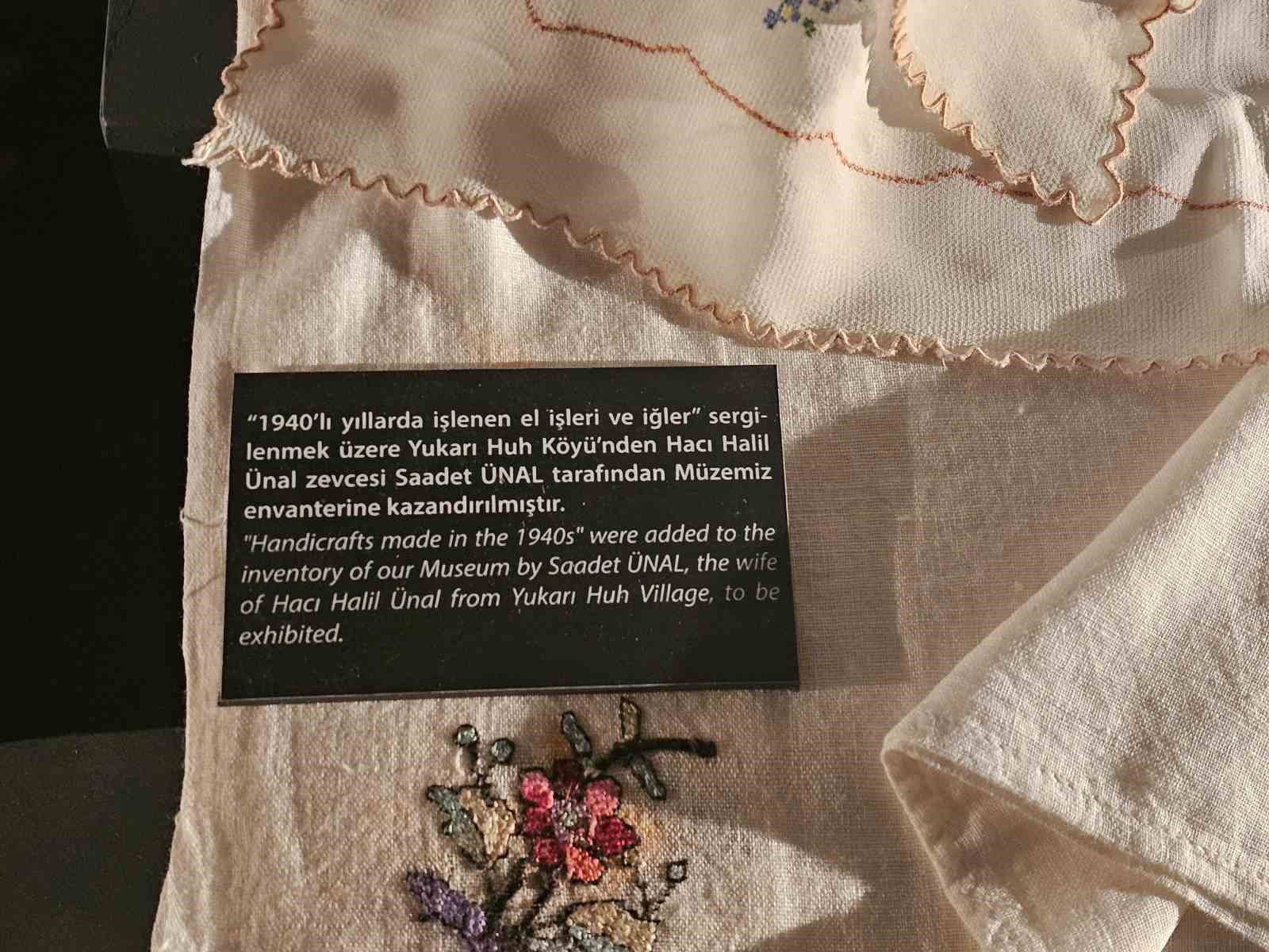 Elazığ Kent Müzesi’deki el işi ürünler geçmişe ışık tutuyor
