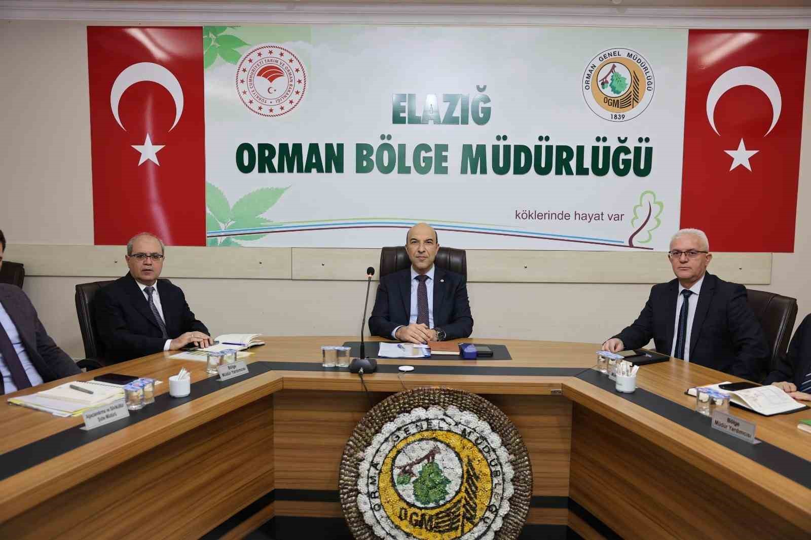 Elazığ Orman Bölge Müdürlüğü’nde planlamalar ele alındı
