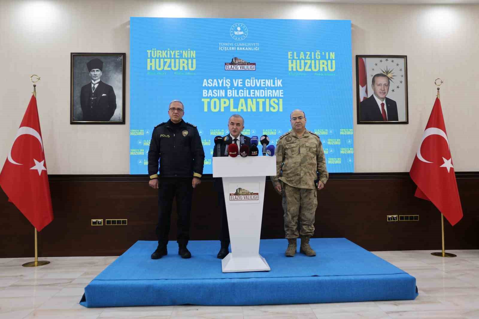 Elazığ’da 2025 güvenlik bilançosu: Suç oranları düştü, 41 milyon TL ceza uygulandı
