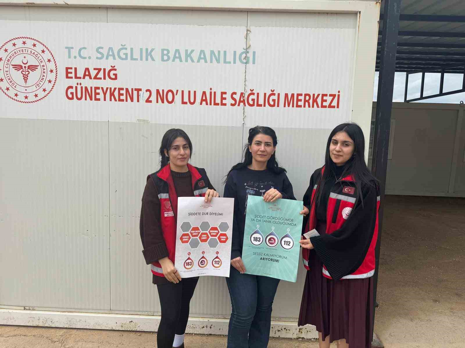 Elazığ’da kadına yönelik şiddetle mücadele çalışması
