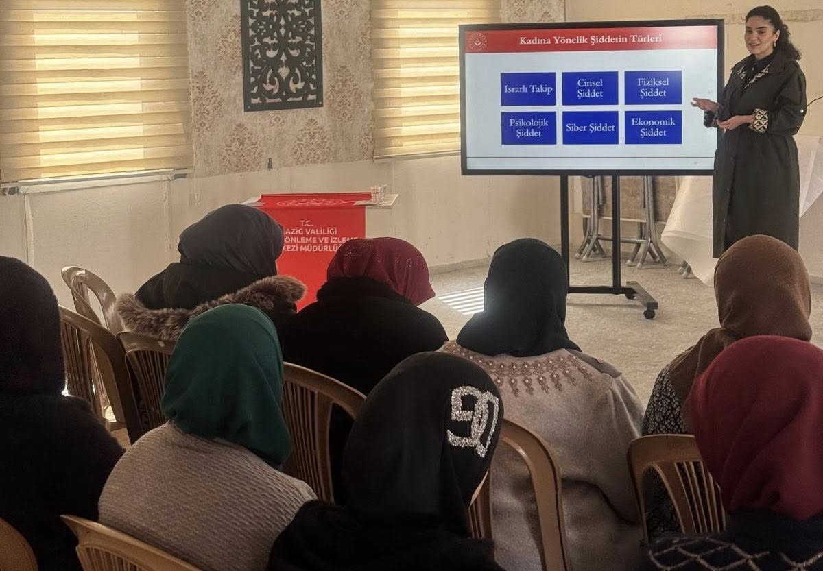 Elazığ’da kadına yönelik şiddetle mücadele eğitimi
