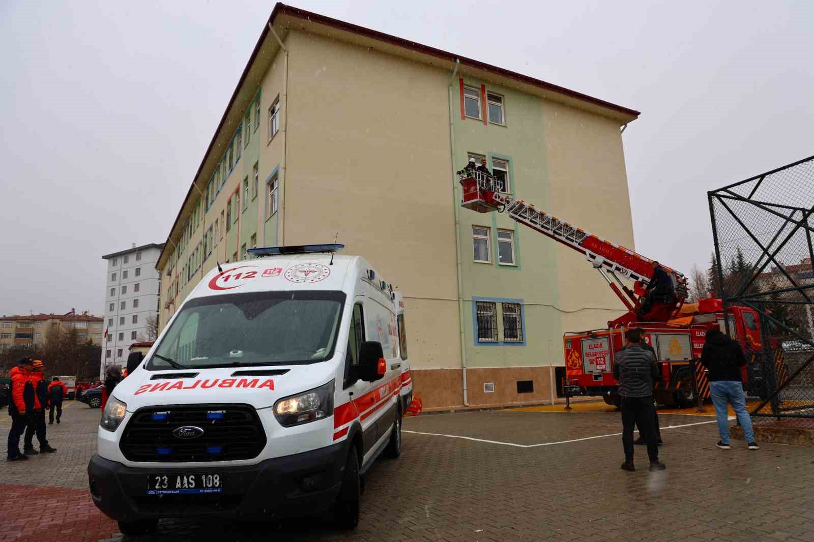 Elazığ’da okullarda deprem tatbikatı
