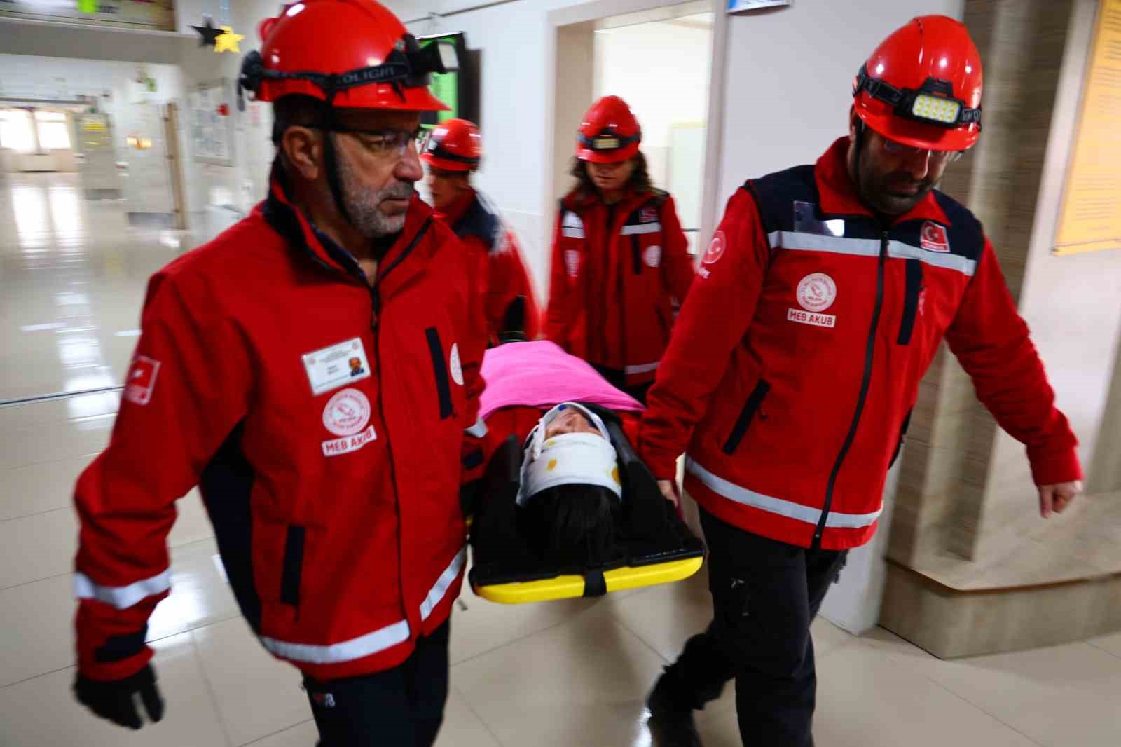 Elazığ’da okullarda deprem tatbikatı
