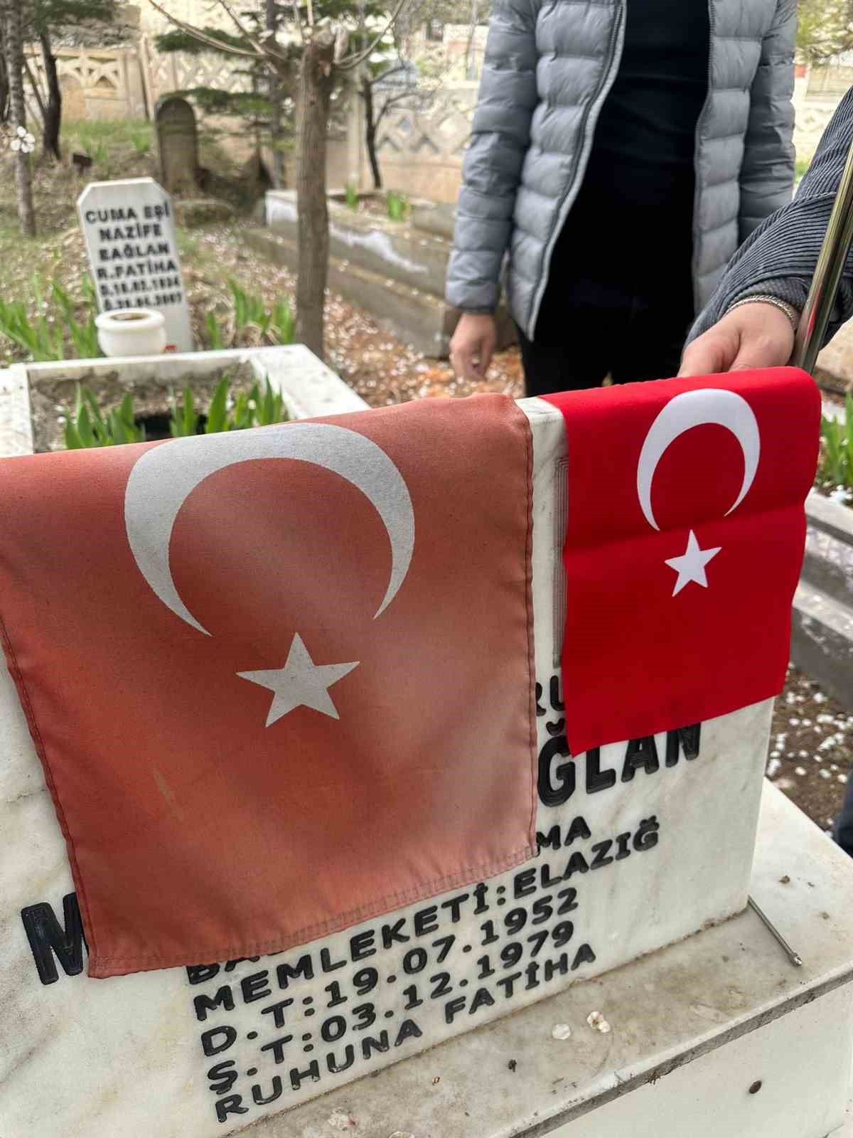 Elazığ’da şehitlikteki bayraklar değiştirildi
Elazığ’da şehitlikteki bayraklar değiştirildi