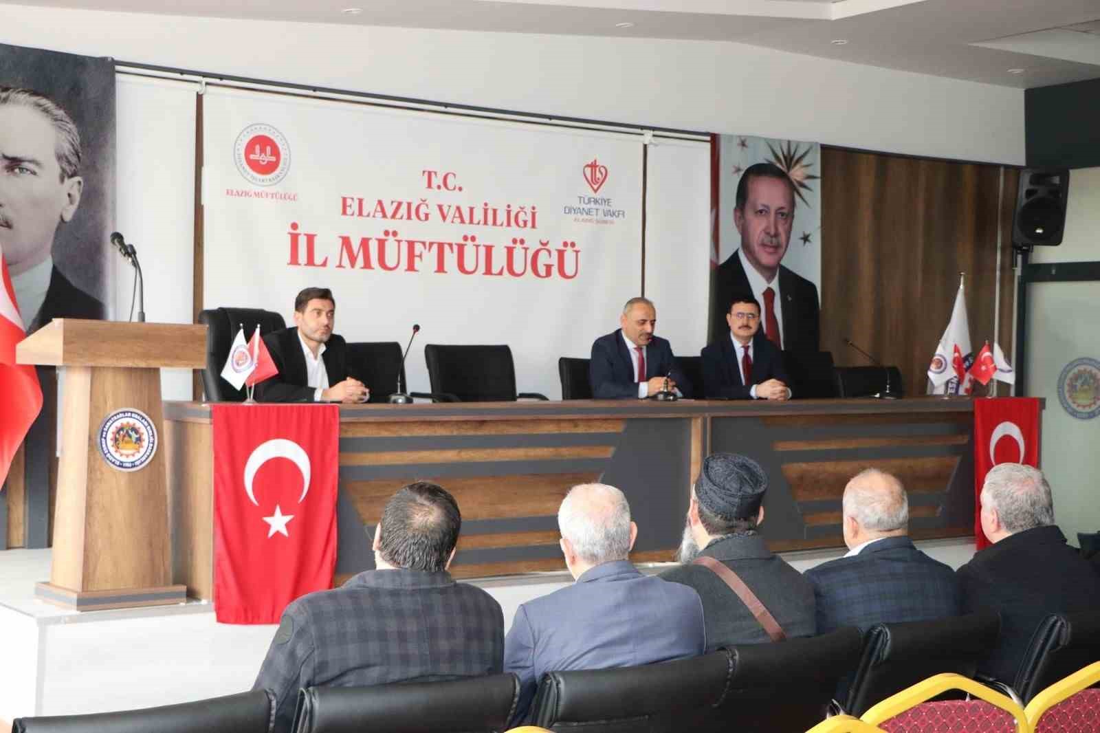 Elazığ’da vaizlik hizmetleri ve sahada yürütülen çalışmalar görüşüldü
