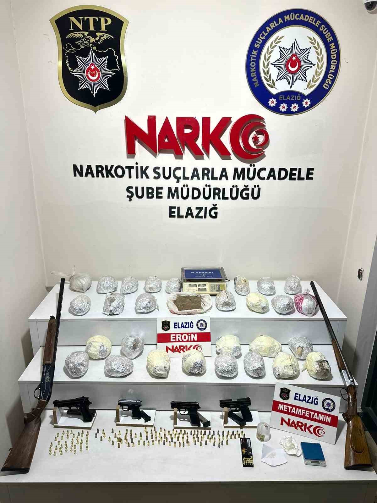 Elazığ’daki uyuşturucu operasyonunda 4 tutuklama
