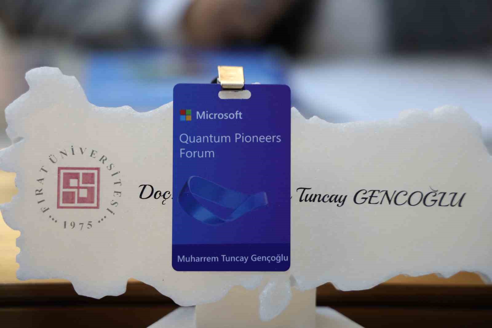 Elazığlı bilim insanı Quantum Pioneer Formunda Türkiye’yi temsil etti
