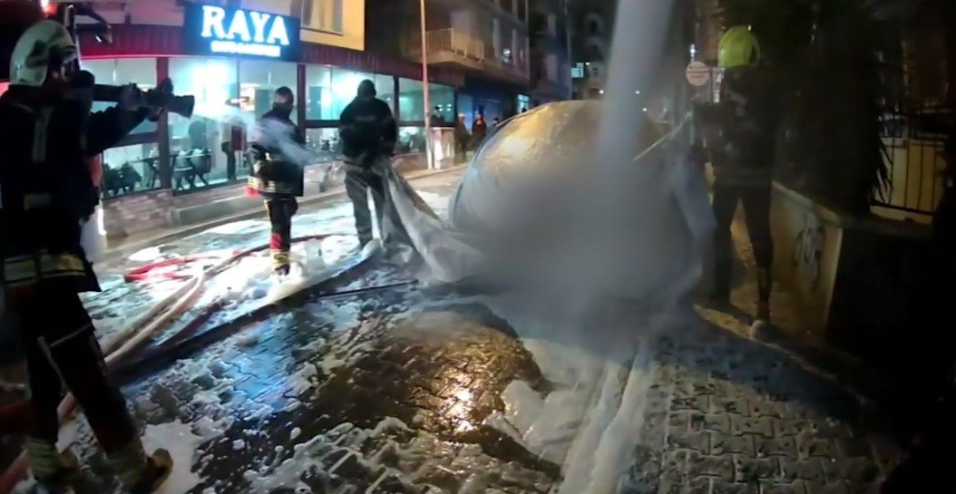 Elektrikli araç yangınına teknolojik müdahale
