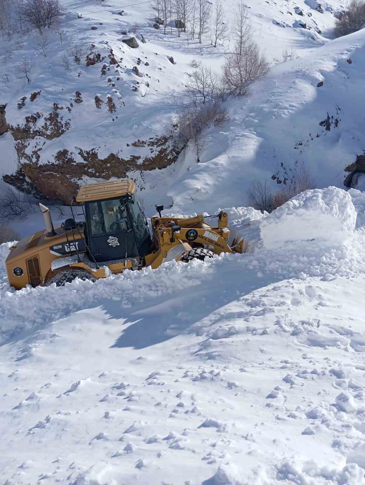 Eleşkirt’te çığ engeli kaldırıldı, 55 köy yolu ulaşıma açıldı
