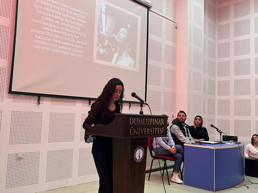 Emet MYO’da "Kadına Yönelik Farkındalık" başlıklı seminer düzenlendi
