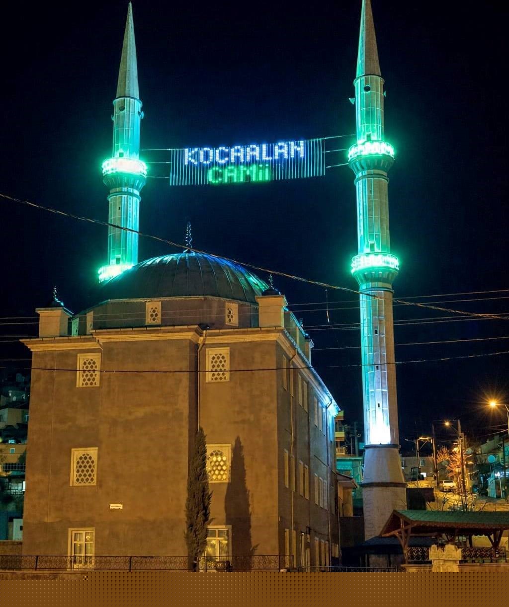 Emet’te Ramazan coşkusu mahya ile taçlandı
