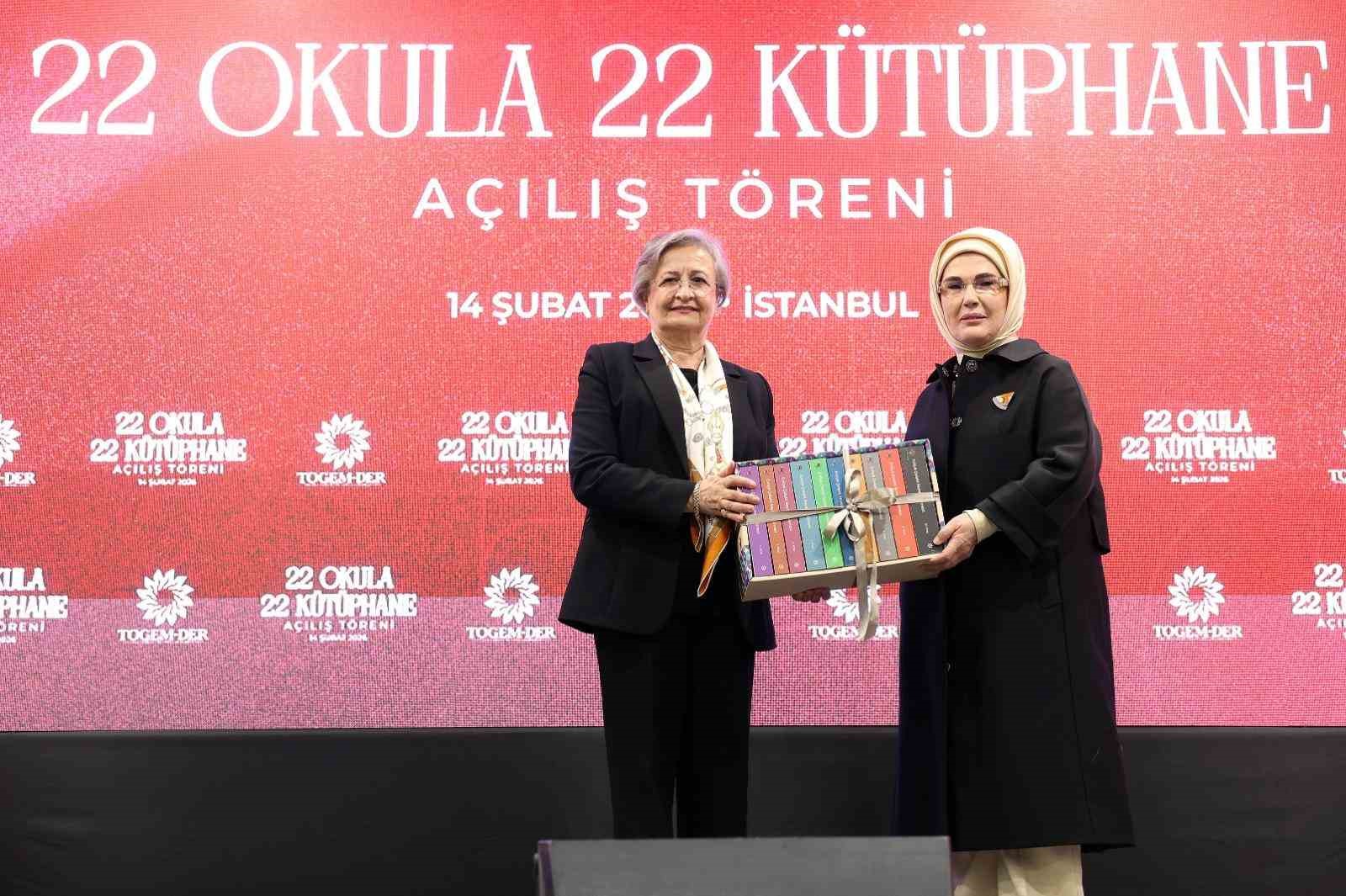 Emine Erdoğan: "Kütüphane okulların kalbidir, ruhudur, can damarıdır"
