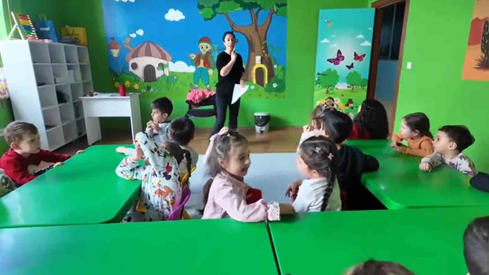 Emniyet personeli çocuklarına yönelik ana sınıfı açıldı
