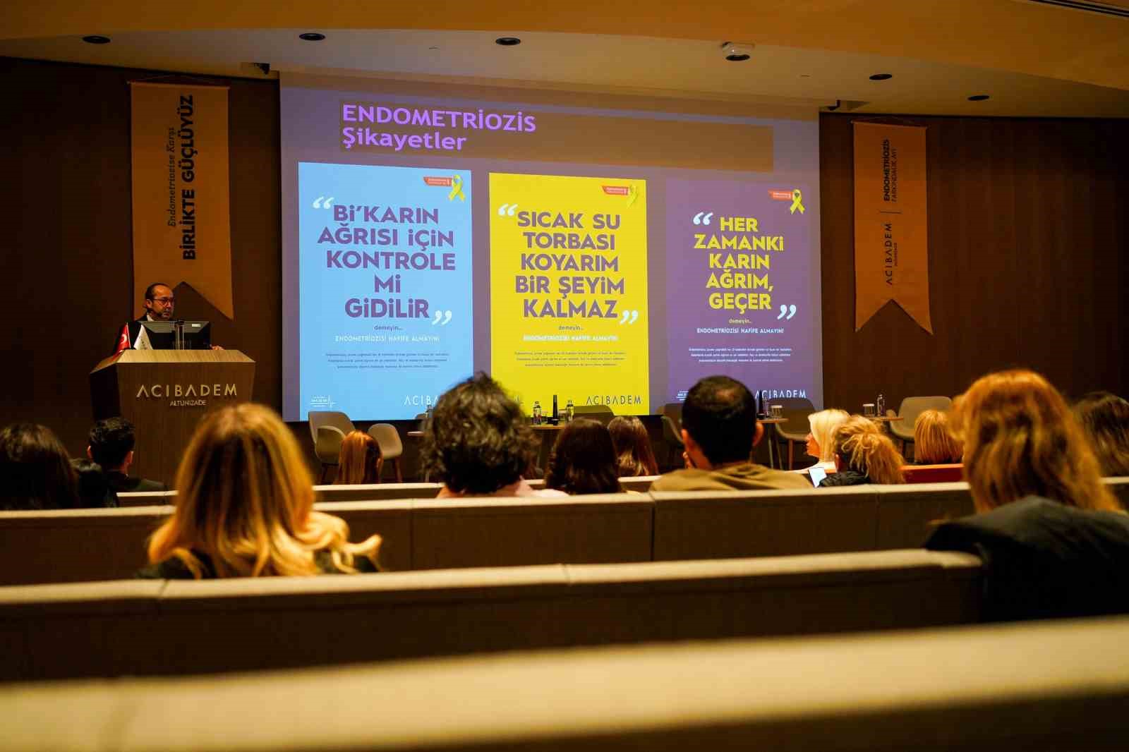 Endometriozis etkinliğinde hastalar yaşadıkları sıkıntıları, uzmanlar tanı ve tedaviyi anlattı
