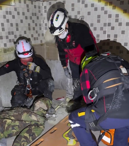 Enkaz senaryolu akreditasyon tatbikatı gerçekleştirildi
