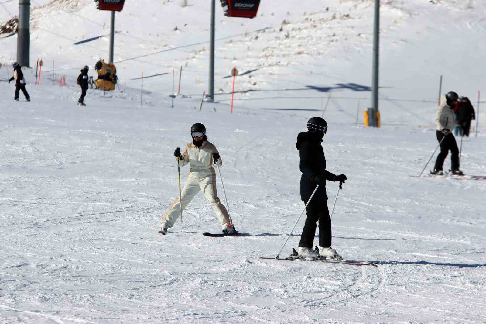 Erciyes’te hafta sonu yoğunluğu: Binlerce kişi akın etti
