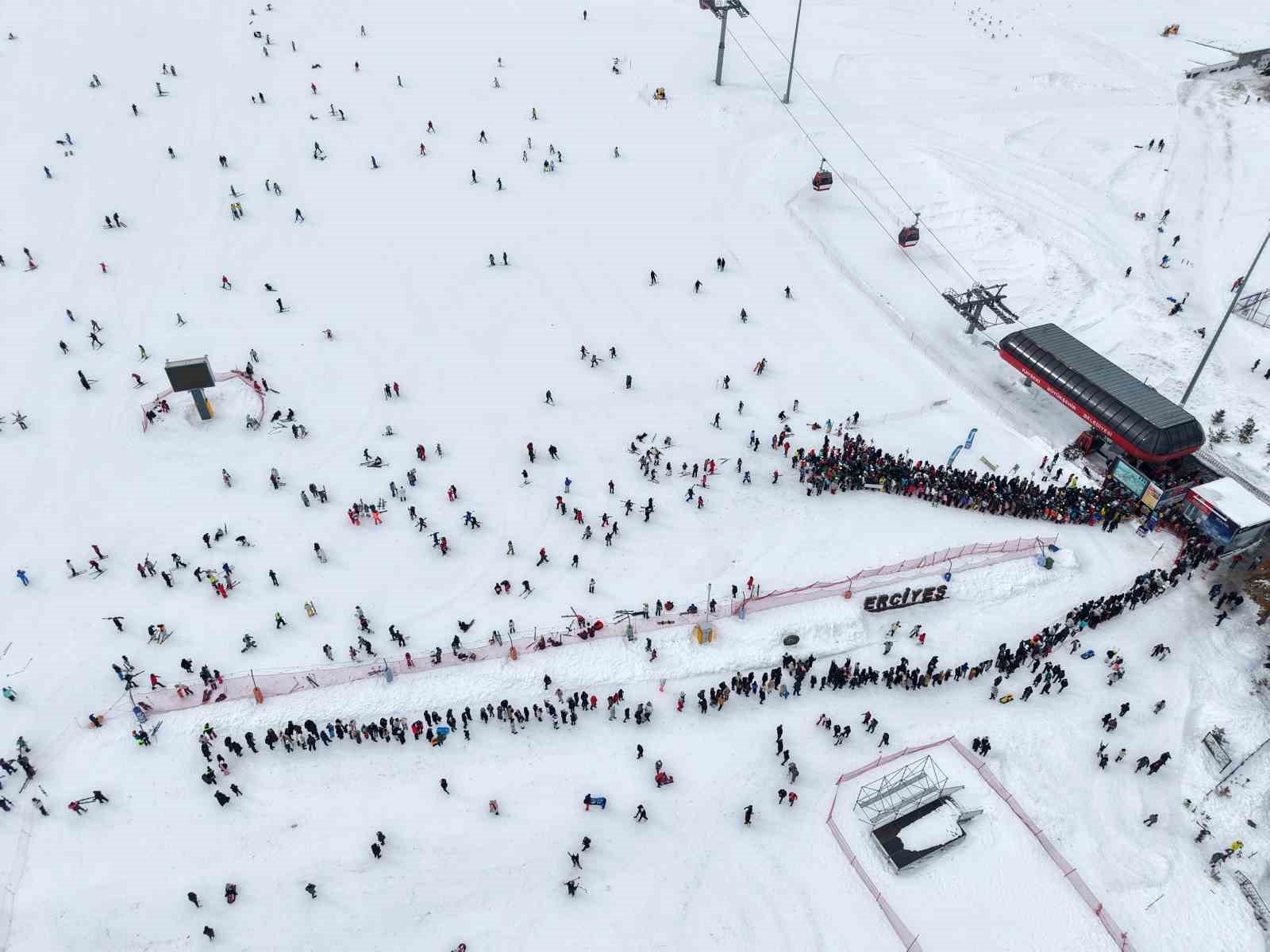Erciyes’te hafta sonu yoğunluğu
