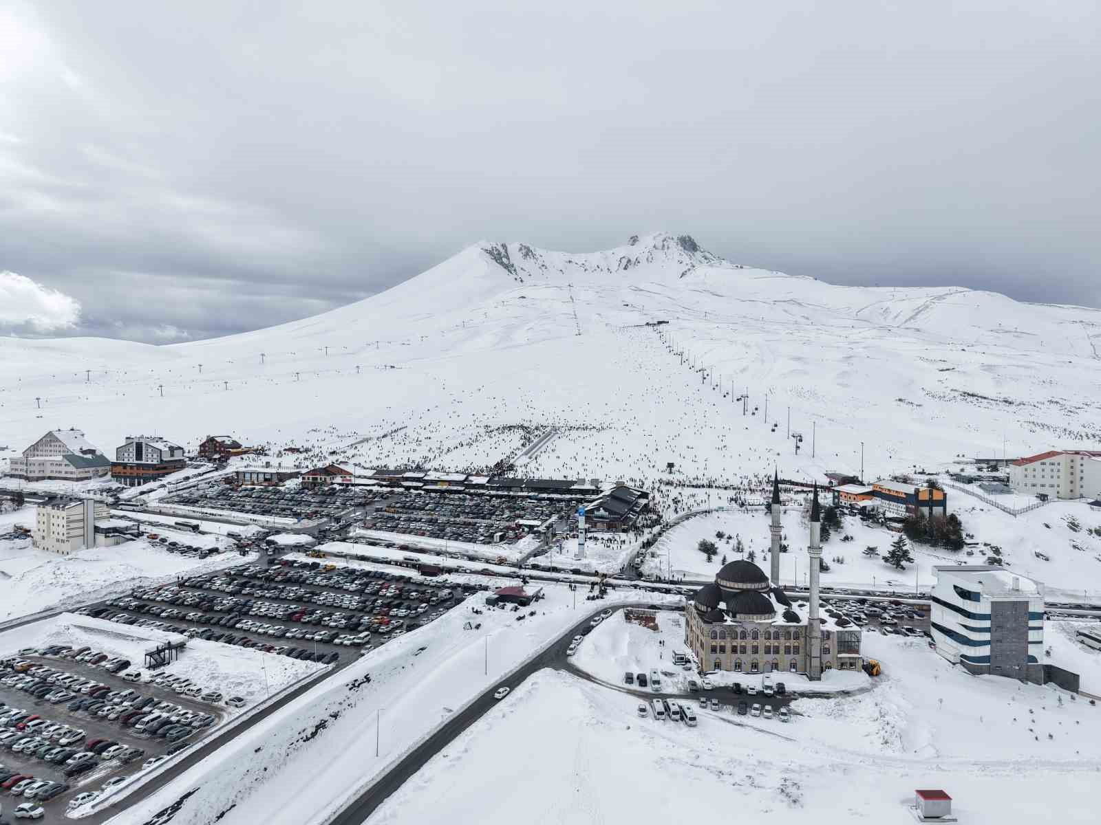 Erciyes’te hafta sonu yoğunluğu
