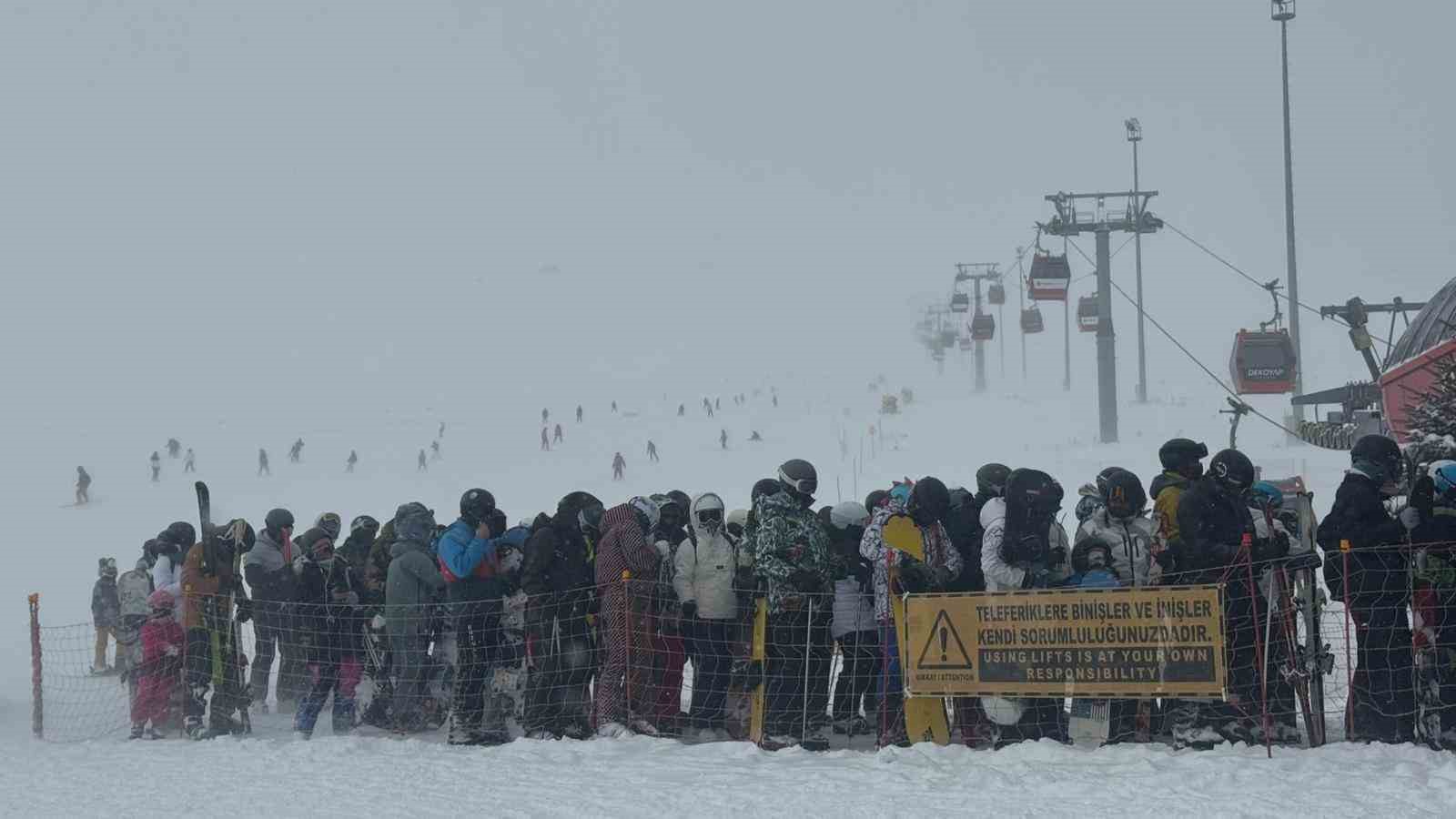Erciyes’te kar kalınlığı 130 santime ulaştı
