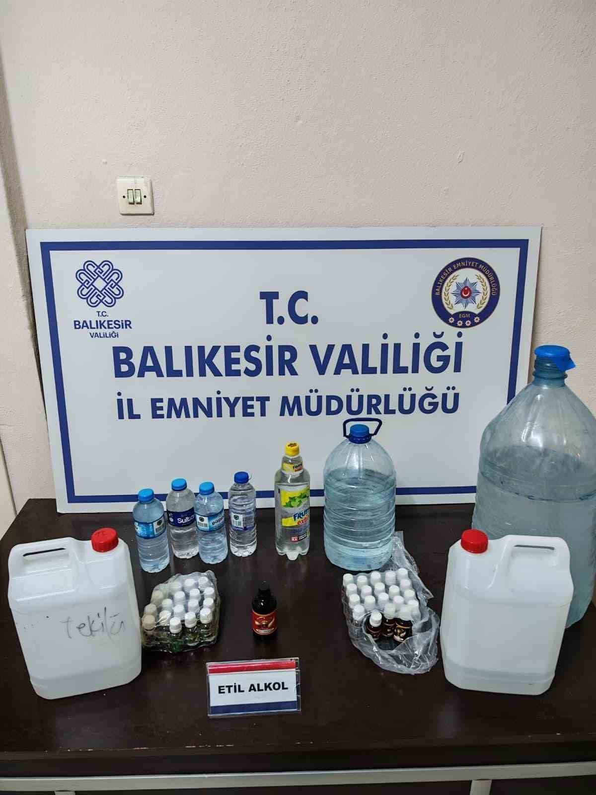 Erdek’te kaçak içki operasyonu
