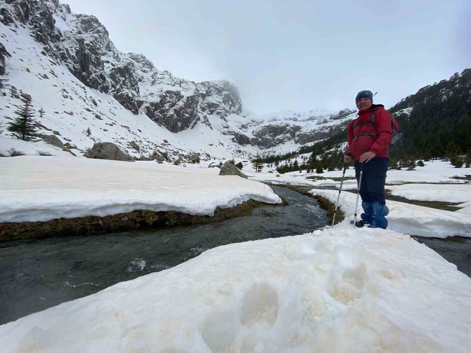 Eriyen kar ve yağmur suları su kaynaklarını coşturdu
