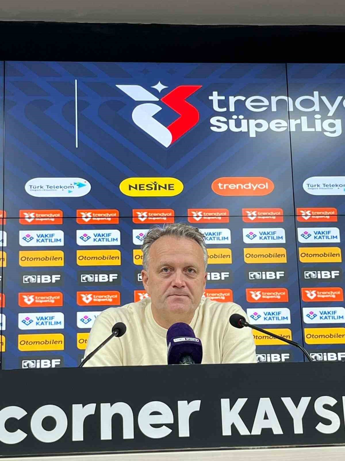 Erling Moe: "Hakem kararları noktasında şanslı olan taraf değildik"
