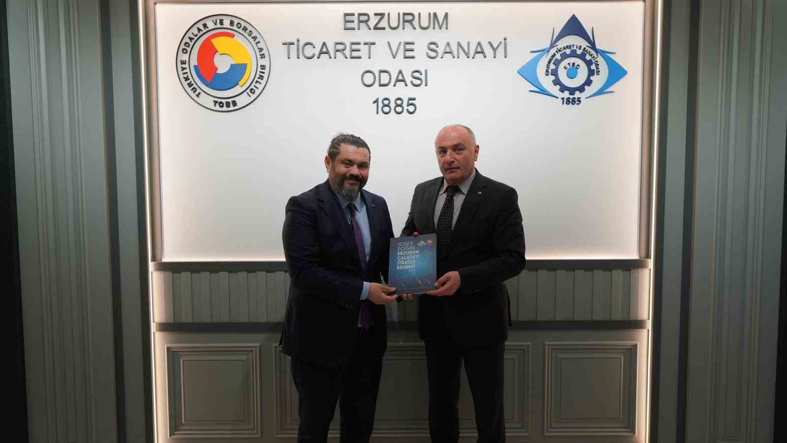 ERSİAD heyetinden ETSO’ya ziyaret: Erzurum’un stratejik önemi masaya yatırıldı
