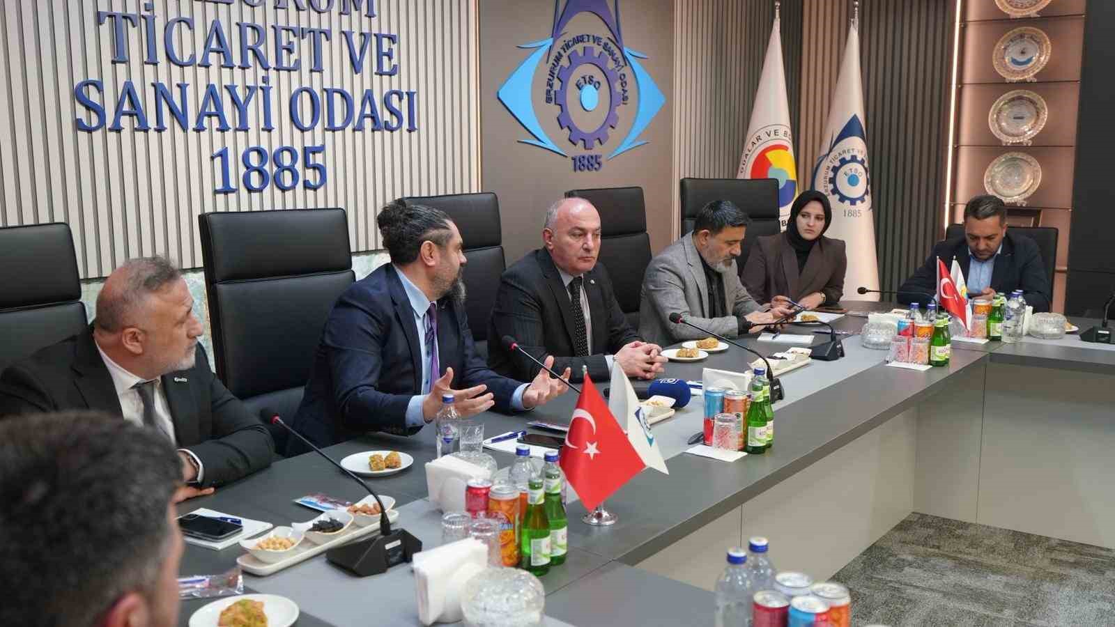 ERSİAD heyetinden ETSO’ya ziyaret: Erzurum’un stratejik önemi masaya yatırıldı
