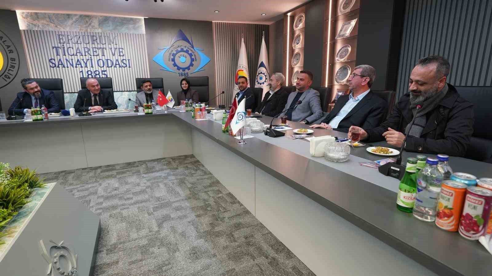 ERSİAD heyetinden ETSO’ya ziyaret: Erzurum’un stratejik önemi masaya yatırıldı
